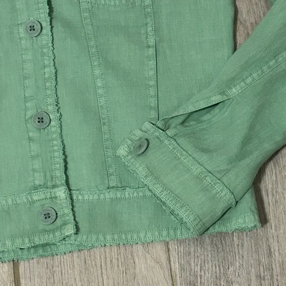 LIKE NEW! Women's Tommy Bahama Palms Linen Jacket - XS - Picture 6 of 15